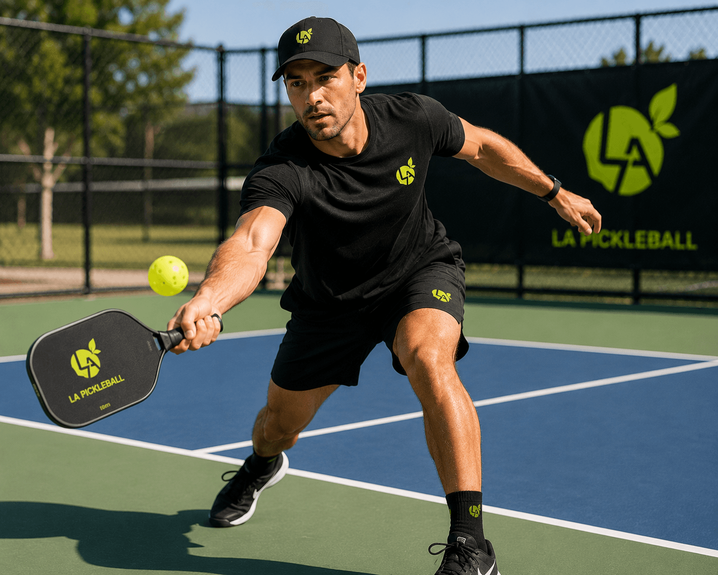 Lemon Athletics pickleball in play